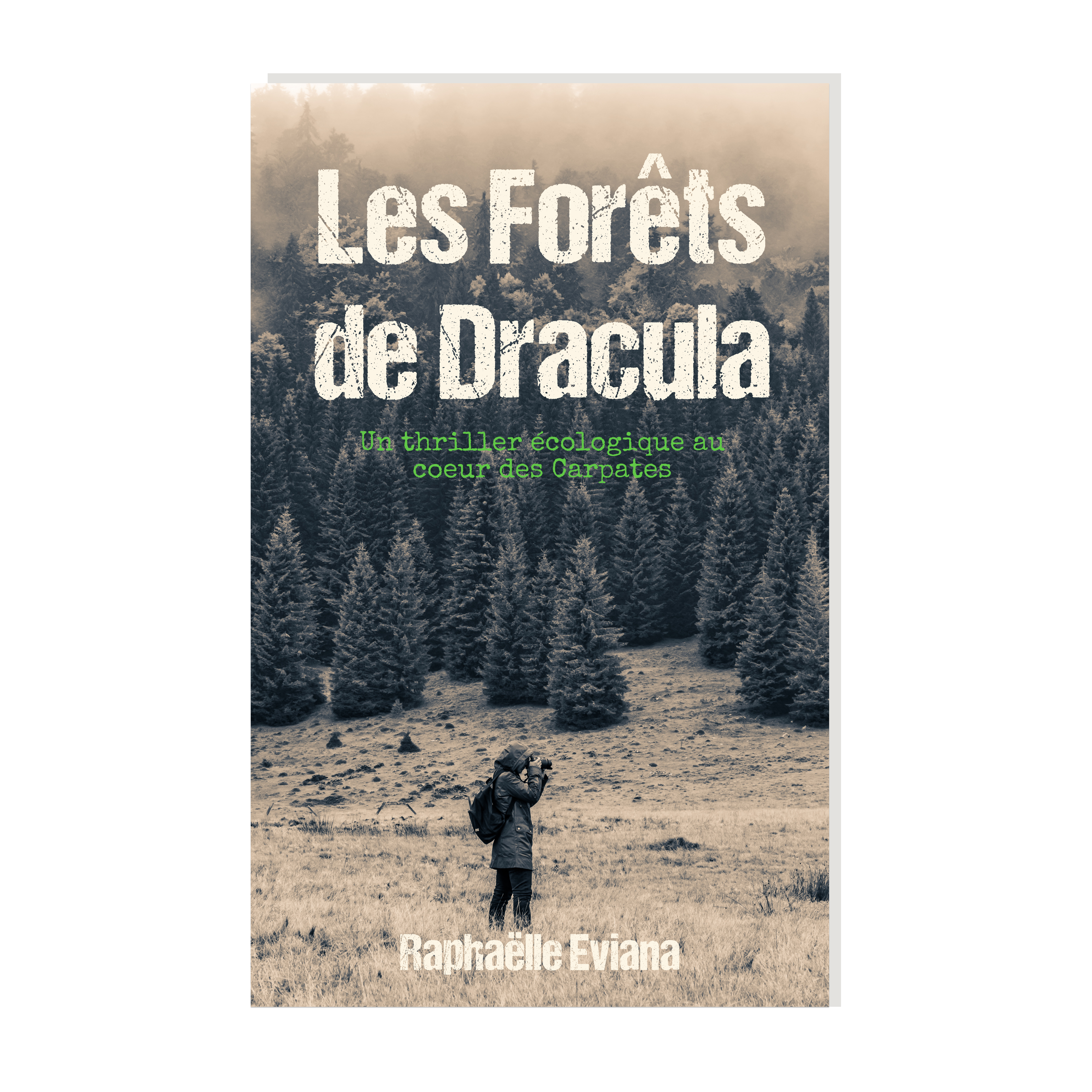 couverture du roman : un photographe devant une forêt dense et mystérieuse